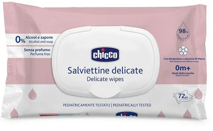 CHICCO SALVIETTE DELICATE 72 PEZZI PLAQUE - Farmaspeed