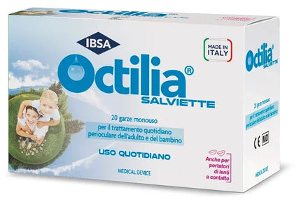 OCTILIA SALVIETTE PERIOCULARI 20 GARZE IN VISCOSA NON STERILI - Farmaspeed