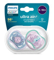 AVENT ULTRA AIR CIUCCIO ORTODONTICO 6-18 MESI PESCE PALLA/CAVALLUCCIO MARINO 2 PEZZI - Farmaspeed