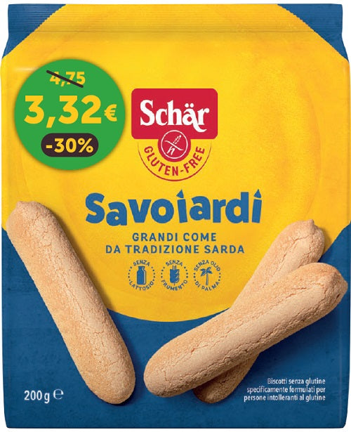 SCHAR SAVOIARDI WITHOUT LACTOSE 200 G PROMO