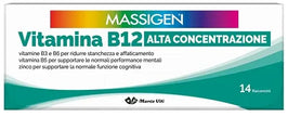 MASSIGEN VITAMINA B12 ALTA CONCENTRAZIONE 14 FLACONCINI - Farmaspeed
