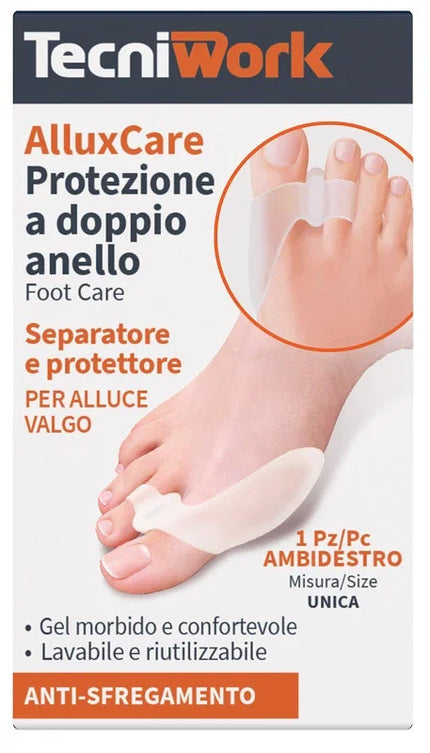 ALLUXCARE PROTEZIONE DOPPIO ANELLO ALLUCE VALGO - Farmaspeed