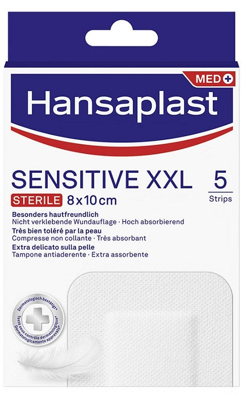 CEROTTO HANSAPLAST SENSITIVE XXL 8X10 CM 5 PEZZI