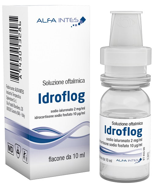 OPHTHALMIC SOLUTION HYDROFLOG HYALURONATE ACID 2 MG/ML AND HYDROCORTISONE SODIUM PHOSPHATE 10 MCG/ML 10 ML