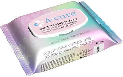 A+CURE SALVIETTA STRUCCANTE WATERPROOF 20 PEZZI POP-UP