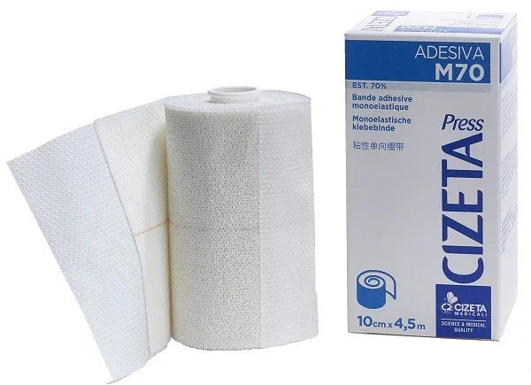 CIZETA PRESS ADESIVA M70 BENDA MONOELASTICA EST 70 M 4,5X10 CM - Farmaspeed