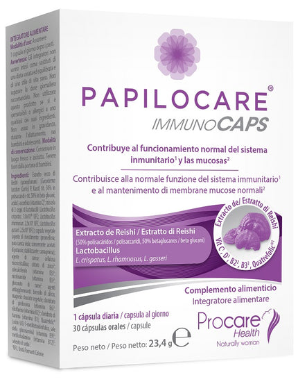 PAPILOCARE IMMUNOCAPS 30 CAPSULES