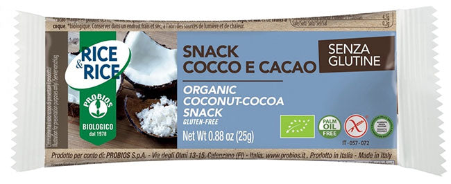 RICE&RICE SNACK COCONUT COCOA 25 G