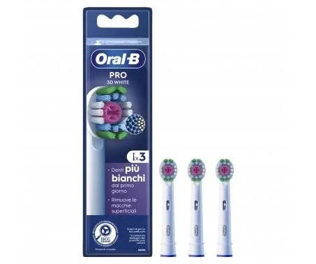 ORALB POWER REFILL EB18-3 3D WHITE 3 PEZZI - Farmaspeed