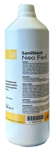 DISINFETTANTE CONSERVANTE PER STRUMENTI CHIRURGICI DENTISTICI E SANITARI SANISTERIL NEOFERRI 1000ML - Farmaspeed