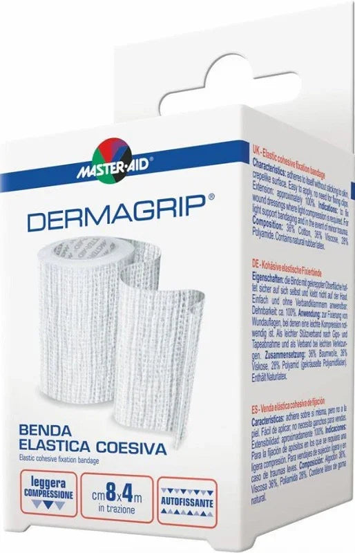 BENDA MASTER-AID DERMAGRIP COESIVA M 4X12 CM 1 PEZZO - Farmaspeed