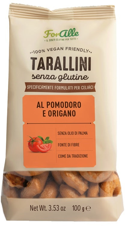 FORALLE TARALLINI TOMATO AND OREGANO 100 G