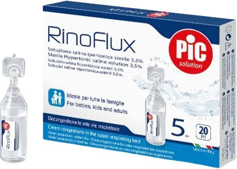 RINOFLUX SOLUZIONE IPERTONICA NASALE PIC 20 FIALE 5 ML - Farmaspeed