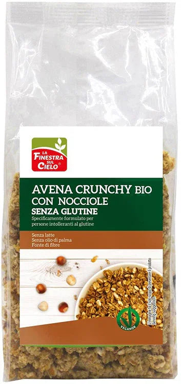 CRUNCHY SENZA GLUTINE AVENA E NOCCIOLA 250 G - Farmaspeed