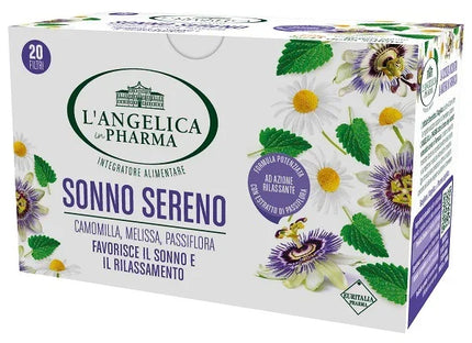 L'ANGELICA TISANA SONNO SERENO 20 FILTRI - Farmaspeed