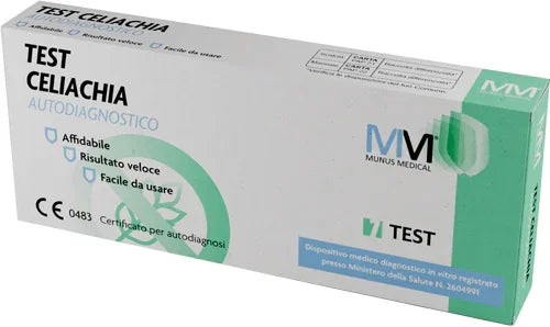 TEST CELIACHIA AUTODIAGNOSTICO MUNUS MEDICAL DETERMINAZIONE ANTICORPI ANTI-DGP/IGA/IGG NEL SANGUE - Farmaspeed