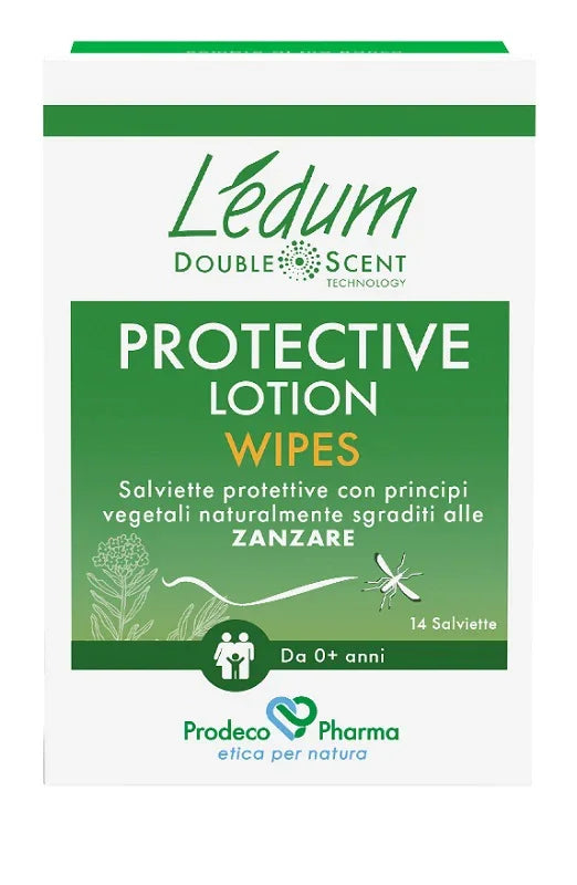 LEDUM DS PROTECTIVE LOTION WIPES 14 PEZZI - Farmaspeed