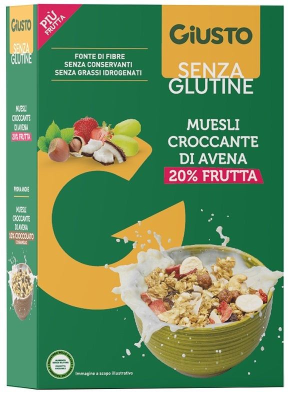 GIUSTO GLUTEN FREE MUESLI OATS DRIED FRUIT 275 G