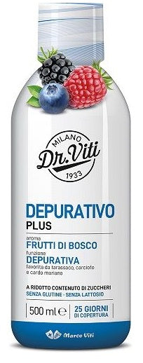 DR VITI DEPURATIVO PLUS FRUTTI DI BOSCO 500 ML SENZA ZUCCHERI