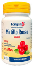 LONGLIFE MIRTILLO ROSSO COMPLEX 60 CAPSULE VEGETALI - Farmaspeed