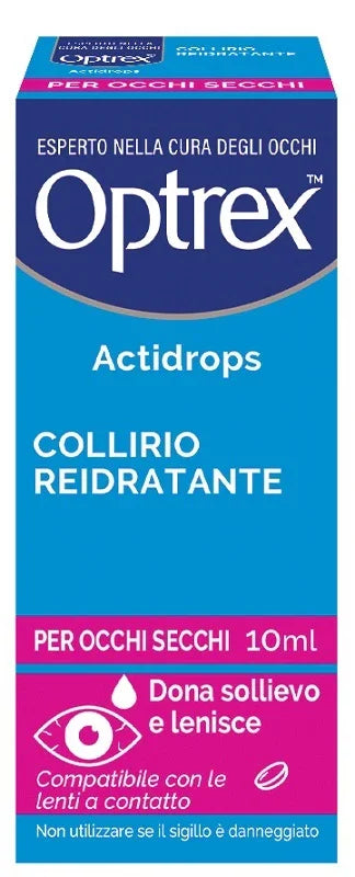 COLLIRIO REIDRATANTE OCCHI SECCHI OPTREX ACTIDROPS 10 ML - Farmaspeed