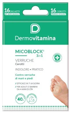 DERMOVITAMINA MICOBLOCK VERRUCHE PATCH 16 PEZZI - Farmaspeed