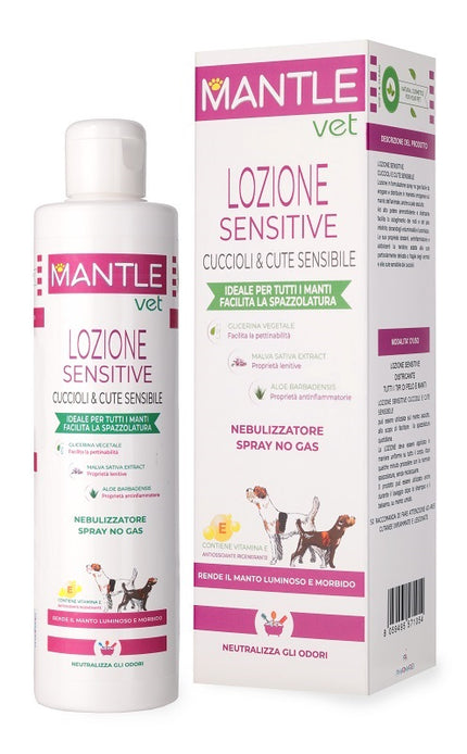 MANTLE VET LOZIONE CUCCIOLI E CUTE SENSIBILE 250 ML