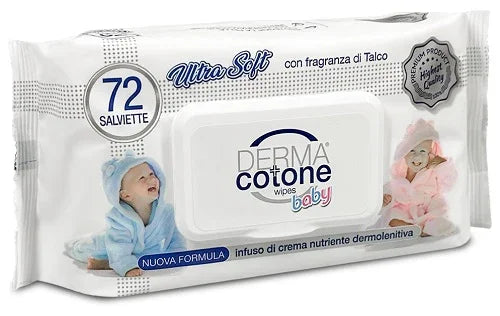 DERMACOTONE BABY SALVIETTINE CON INFUSO DI CREMA 72 PEZZI - Farmaspeed