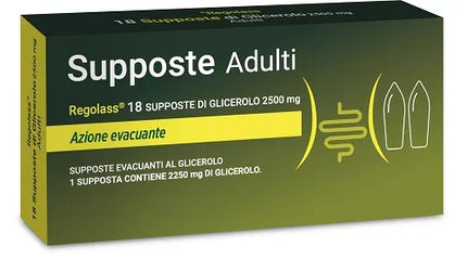 SUPPOSTE ADULTI GLICEROLO 2500 MG LABORATORIO DELLA FARMACIA 18 PEZZI - Farmaspeed