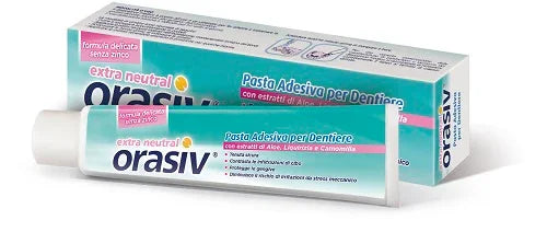ORASIV EXTRA NEUTRAL PASTA ADESIVA PER DENTIERE 40 G - Farmaspeed