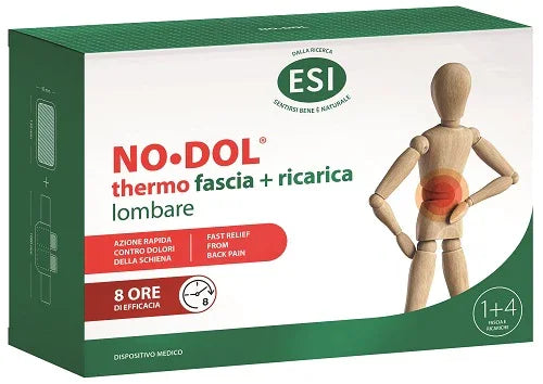 ESI NO DOL THERMO FASCIA LOMBARE 1 PEZZO + RICARICA 4 PEZZI - Farmaspeed