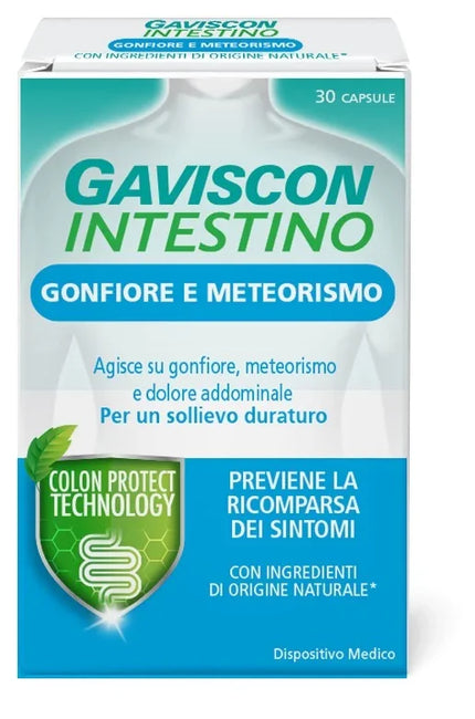 GAVISCON INTESTINO GONFIORE E METEORISMO 30 CAPSULE - Farmaspeed