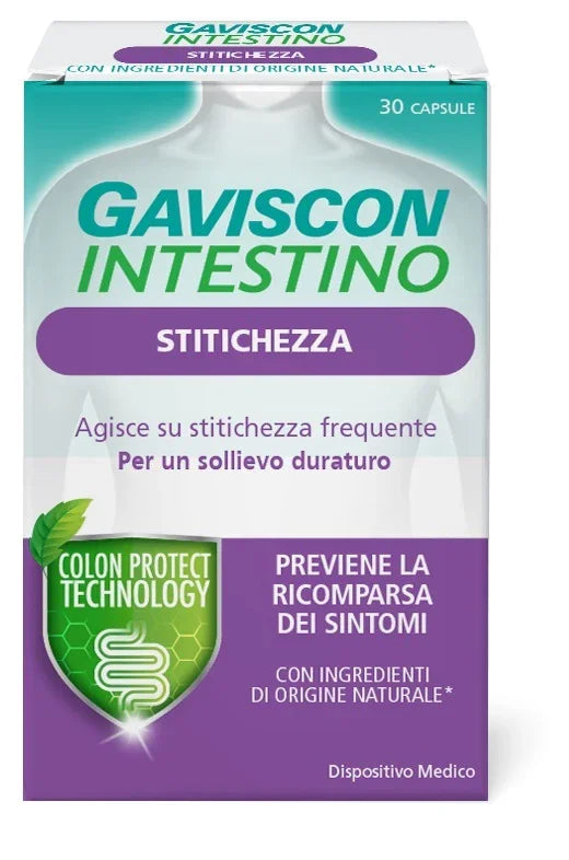 GAVISCON INTESTINO STITICHEZZA 30 CAPSULE - Farmaspeed