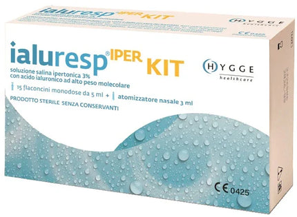 KIT IALURESP IPER 15 FLACONCINI MONODOSE DA 5 ML + ATOMIZZATORE NASALE 3 ML - Farmaspeed