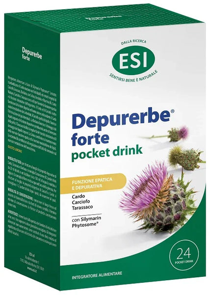 ESI DEPURERBE FORTE POCKET DRINK 24 PEZZI 20 ML - Farmaspeed