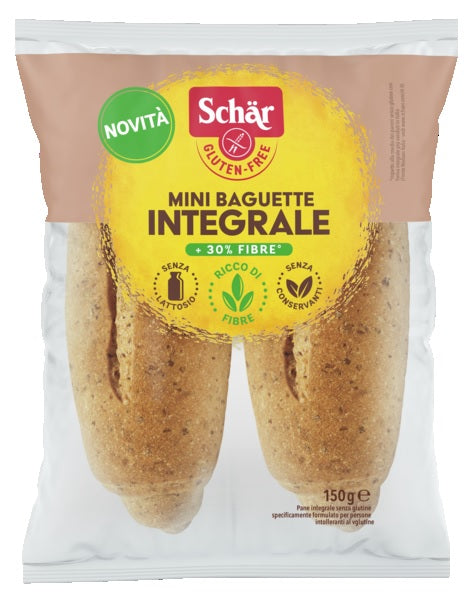 SCHAR MINI WHOLEMEAL BAGUETTE 4 PIECES X 37.5 G