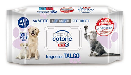 DERMACOTONE SALVIETTINE PET TALCO 40 PEZZI