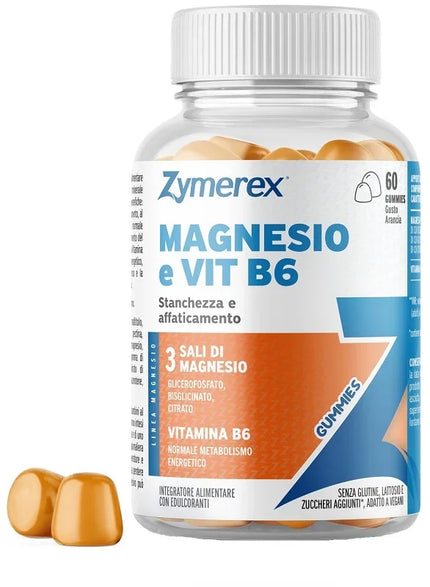 ZYMEREX MAGNESIO E VIT B6 60 GUMMIES - Farmaspeed