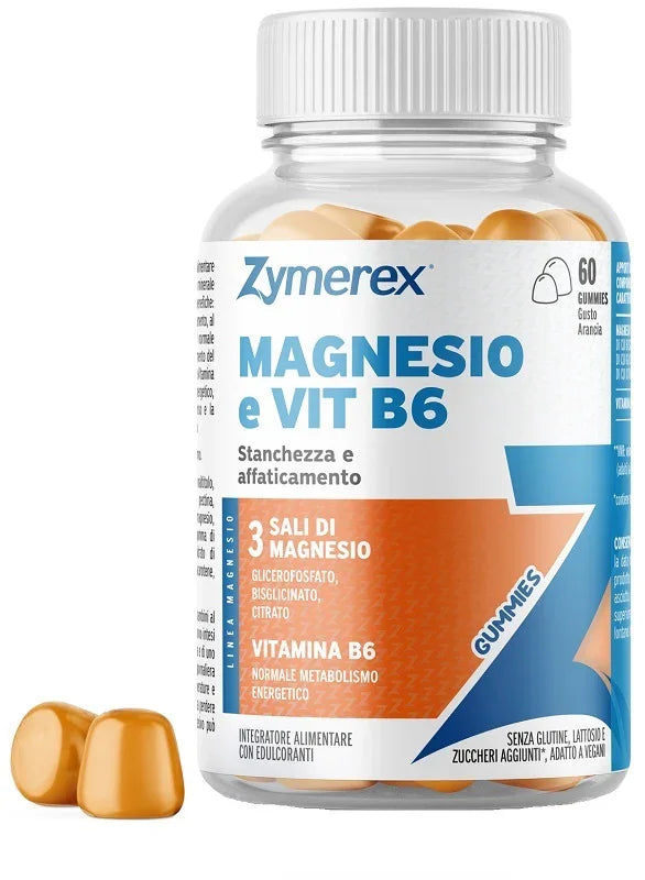 ZYMEREX MAGNESIO E VIT B6 60 GUMMIES - Farmaspeed