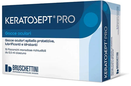 GOCCE OCULARI KERATOSEPT PRO 15 FLACONCINI MONODOSE RICHIUDIBILI DA 0,5 ML - Farmaspeed