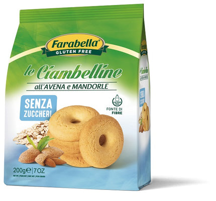 FARABELLA CIAMBELLINE SENZA ZUCCHERO ALL'AVENA E MANDORLE 200 G