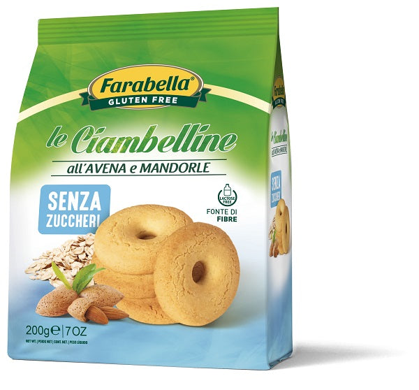 FARABELLA SUGAR-FREE DONUTS WITH OATS AND ALMONDS 200 G