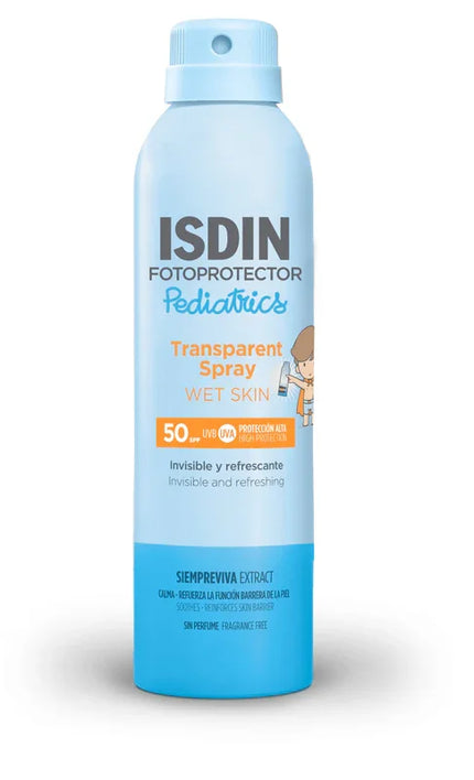 TRANSPARENT SPRAY WET SKIN PEDIATRICS SPF50 250 ML - Farmaspeed