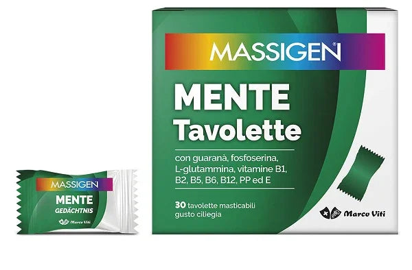 MASSIGEN MENTE 30 TAVOLETTE MASTICABILI - Farmaspeed