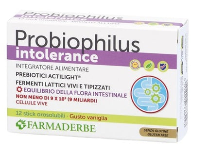 PROBIOPHILUS INTOLLERANCE 12 STICK PACK