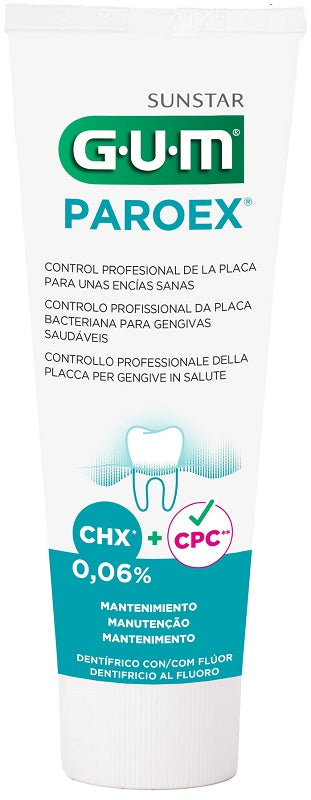 GUM PAROEX 0.06 CHX FLUORIDE TOOTHPASTE 75 ML