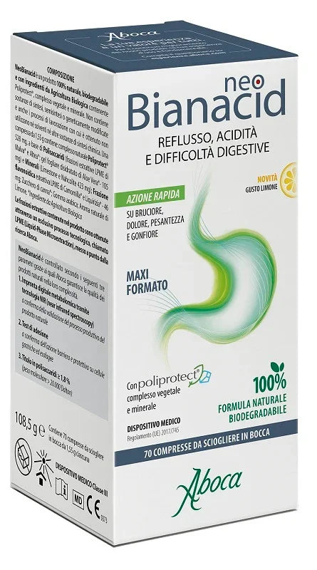 NEOBIANACID 70 COMPRESSE LIMONE - Farmaspeed