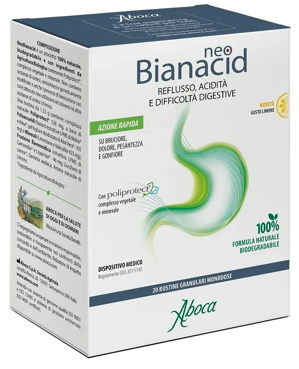 NEOBIANACID 20 BUSTINE LIMONE - Farmaspeed