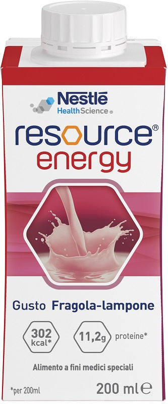 RESOURCE ENERGY FRAGOLA-LAMPONE 200 ML