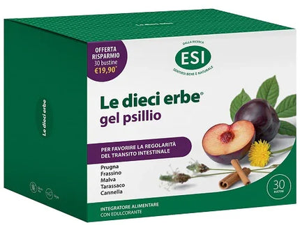ESI LE DIECI ERBE GEL PSILLIO 30 BUSTINE - Farmaspeed